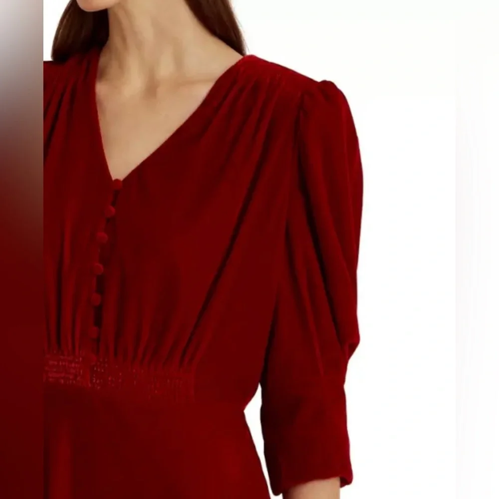 Lauren Ralph Lauren- Women’s Velvet Dress - Size 18W - Picture 3 of 7